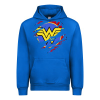 Cobalt tear off wonder woman shield Urban Hoodie - artisFamous