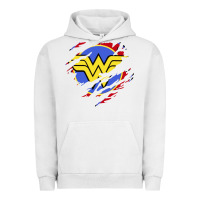Pigment Lunar Rock tear off wonder woman shield Urban Hoodie - artisFamous