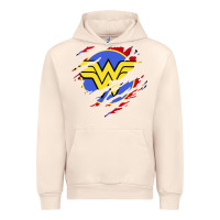 Sandshell tear off wonder woman shield Urban Hoodie - artisFamous
