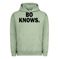 Pigment Oil Green bo knows (black text) Urban Hoodie - artisFamous