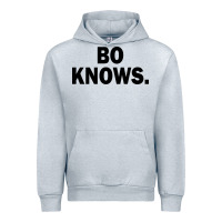 Heather Grey bo knows (black text) Urban Hoodie - artisFamous