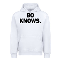 White bo knows (black text) Urban Hoodie - artisFamous