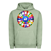 Pigment Oil Green wheel fortune Urban Hoodie - artisFamous