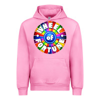Fuchsia Pink wheel fortune Urban Hoodie - artisFamous