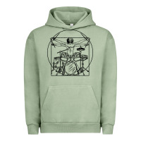 Pigment Oil Green drums gift Urban Hoodie - artisFamous