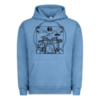 Pigment Pebble Blue drums gift Urban Hoodie - artisFamous