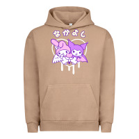 Pigment Burro melody and kuromi heart Urban Hoodie - artisFamous