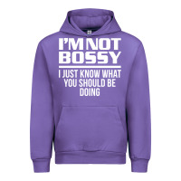 Tulip I'M NOT BOSSY I JUST KNOW WHAT YOU SHOULD BE DOING FUNNY Urban Hoodie - artisFamous