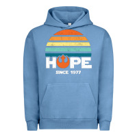 Pigment Pebble Blue hope since 1977 Urban Hoodie - artisFamous