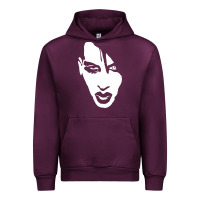 Mauve Wine marilyn manson face Urban Hoodie - artisFamous