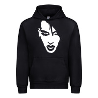 Black marilyn manson face Urban Hoodie - artisFamous
