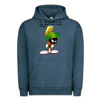 Pigment Midnight Navy marvin the martian looney toons Urban Hoodie - artisFamous