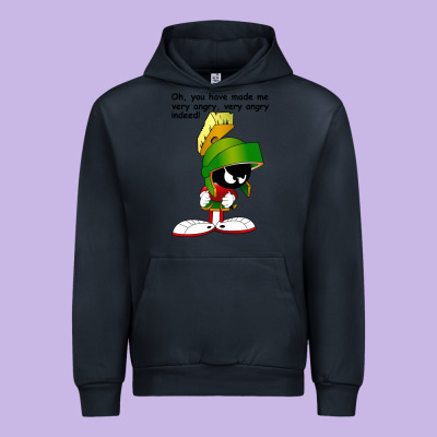 Marvin The Martian Looney Toons Urban Hoodie Designed By Artisfamous