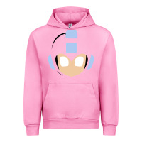 Fuchsia Pink mega man retro video game face Urban Hoodie - artisFamous