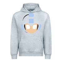 Heather Grey mega man retro video game face Urban Hoodie - artisFamous