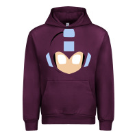 Mauve Wine mega man retro video game face Urban Hoodie - artisFamous