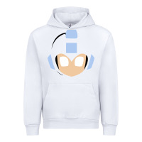 White mega man retro video game face Urban Hoodie - artisFamous