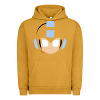 Pigment Peanut Butter mega man retro video game face Urban Hoodie - artisFamous