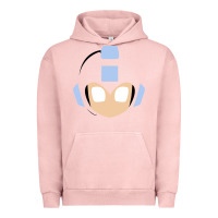 Pigment Salmon mega man retro video game face Urban Hoodie - artisFamous