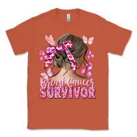 Copper breast cancer survivor messy bun Classic Tee - CowGirlArtShop