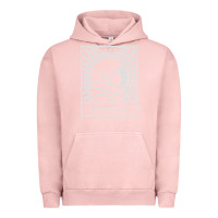 Pigment Salmon cosmonaut – retro soviet space race Urban Hoodie - artisFamous