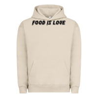Pigment French Oak food is love Urban Hoodie - artisFamous