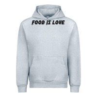 Heather Grey food is love Urban Hoodie - artisFamous