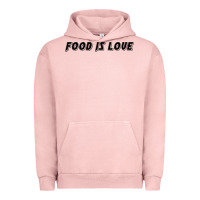 Pigment Salmon food is love Urban Hoodie - artisFamous