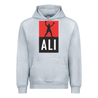 Heather Grey ali the legend Urban Hoodie - artisFamous