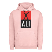 Pigment Salmon ali the legend Urban Hoodie - artisFamous