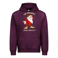 Mauve Wine santa grumpy Urban Hoodie - artisFamous