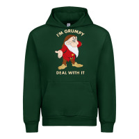 Forest Green santa grumpy Urban Hoodie - artisFamous