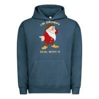 Pigment Midnight Navy santa grumpy Urban Hoodie - artisFamous