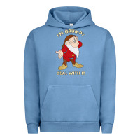 Pigment Pebble Blue santa grumpy Urban Hoodie - artisFamous