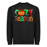 Black cozy season with fall colors palette and pumpkin Heavyweight Sweatshirt - AdoDesignShop