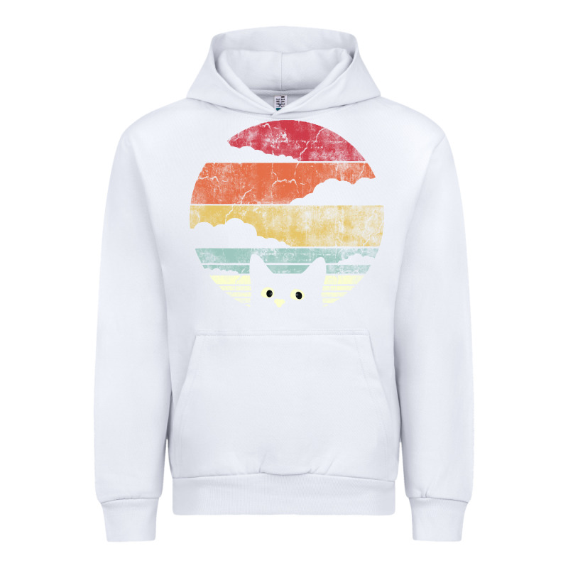 Cat Retro Vintage Style Urban Hoodie by artisFamous | Teevron