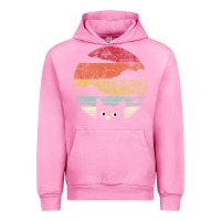 Fuchsia Pink cat retro vintage style Urban Hoodie - artisFamous
