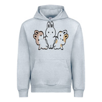 Heather Grey bunnys Urban Hoodie - artisFamous