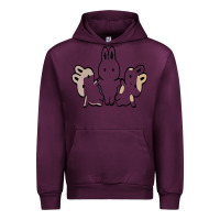 Mauve Wine bunnys Urban Hoodie - artisFamous