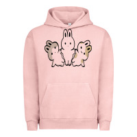 Pigment Salmon bunnys Urban Hoodie - artisFamous