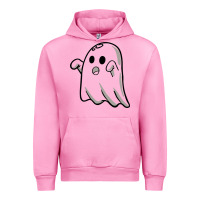 Fuchsia Pink ghost Urban Hoodie - artisFamous