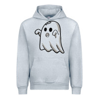 Heather Grey ghost Urban Hoodie - artisFamous
