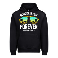 Black school out forever retired teacher retro summer Urban Hoodie - artisFamous