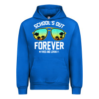 Cobalt school out forever retired teacher retro summer Urban Hoodie - artisFamous