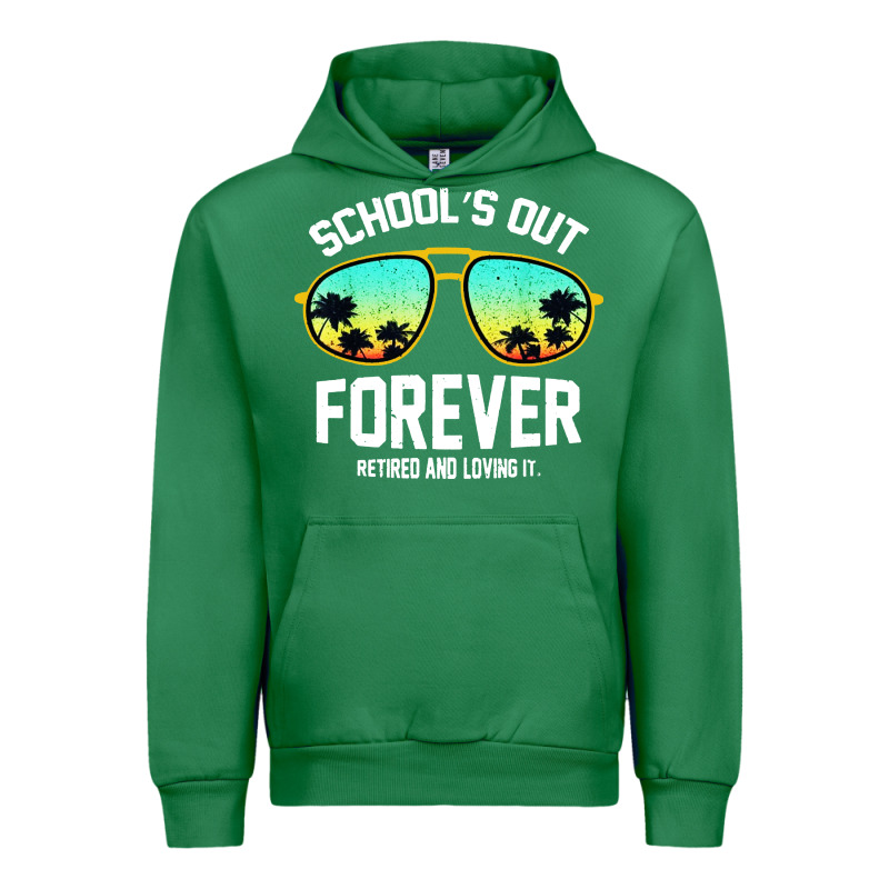 School Out Forever Retired Teacher Retro Summer Urban Hoodie by artisFamous | Teevron