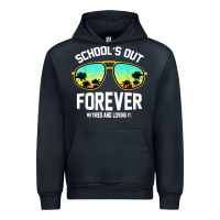 Navy school out forever retired teacher retro summer Urban Hoodie - artisFamous