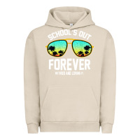 Pigment French Oak school out forever retired teacher retro summer Urban Hoodie - artisFamous