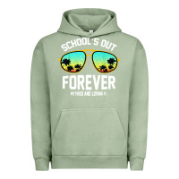 Pigment Oil Green school out forever retired teacher retro summer Urban Hoodie - artisFamous