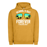 Pigment Peanut Butter school out forever retired teacher retro summer Urban Hoodie - artisFamous
