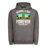 Pigment Tornado school out forever retired teacher retro summer Urban Hoodie - artisFamous